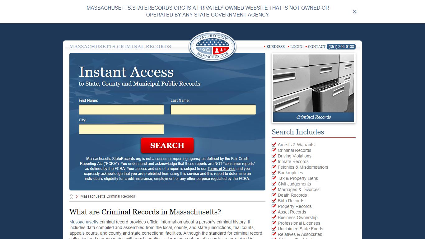 Massachusetts Criminal Records | StateRecords.org